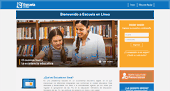 Desktop Screenshot of laescuelaenlinea.com